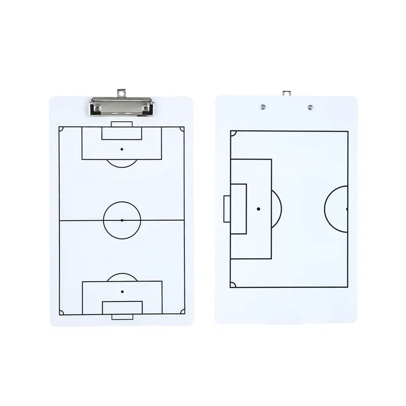 Football Tactical Board Training Erasable Portable Blackboard for Coach Guidance - White
