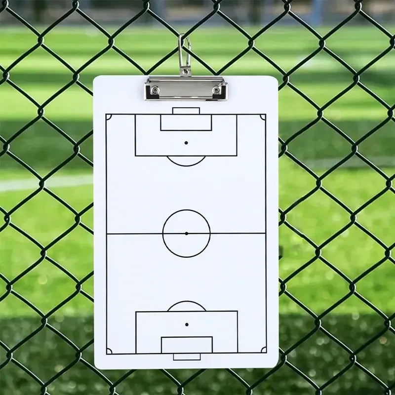 Football Tactical Board Training Erasable Portable Blackboard for Coach Guidance - White