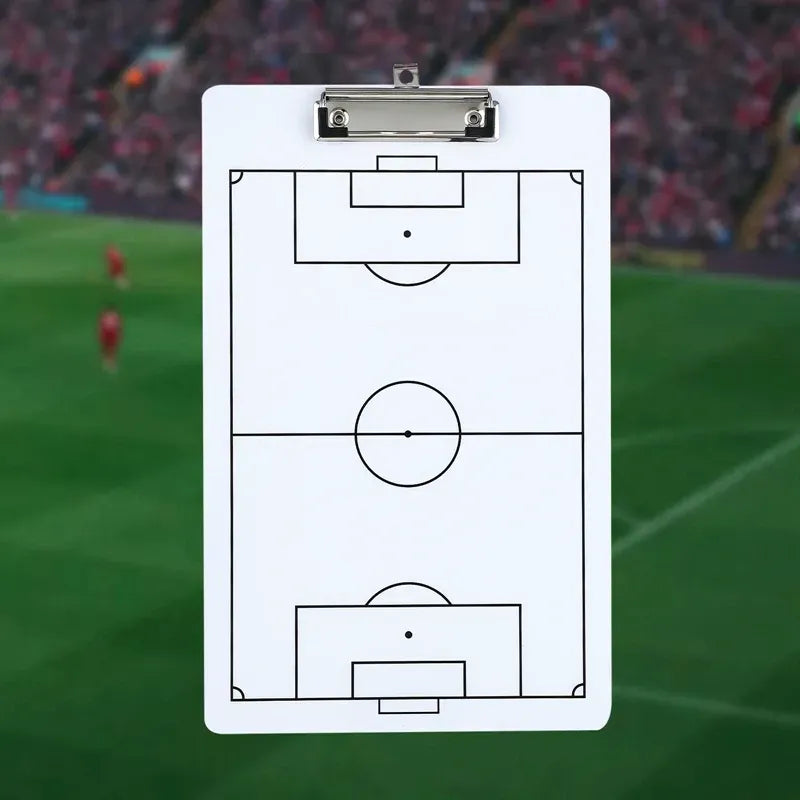 Football Tactical Board Training Erasable Portable Blackboard for Coach Guidance - White