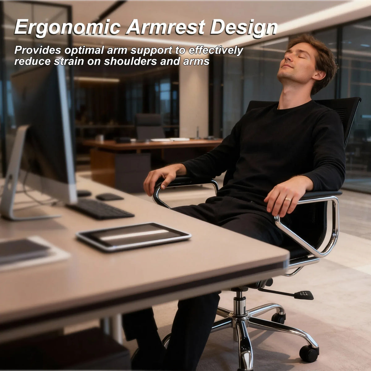 EBGO Adjustable Mid-Back Office Chair