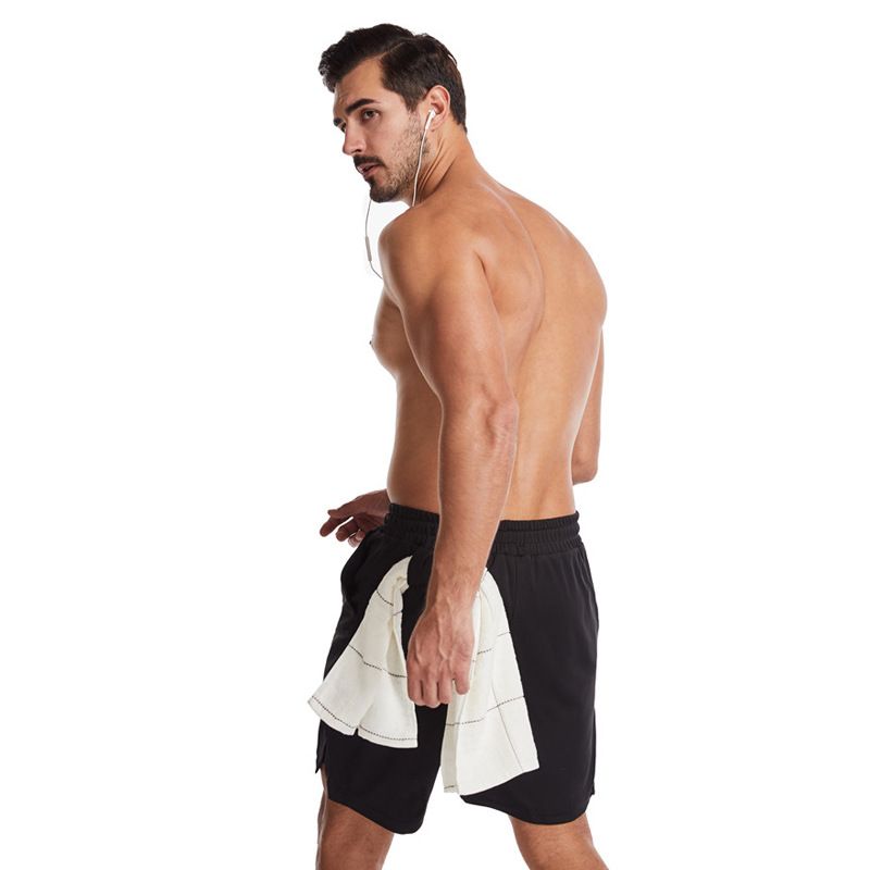MUSCLE BURNING Men Running Shorts Quick Dry 5 Inch Navy XL