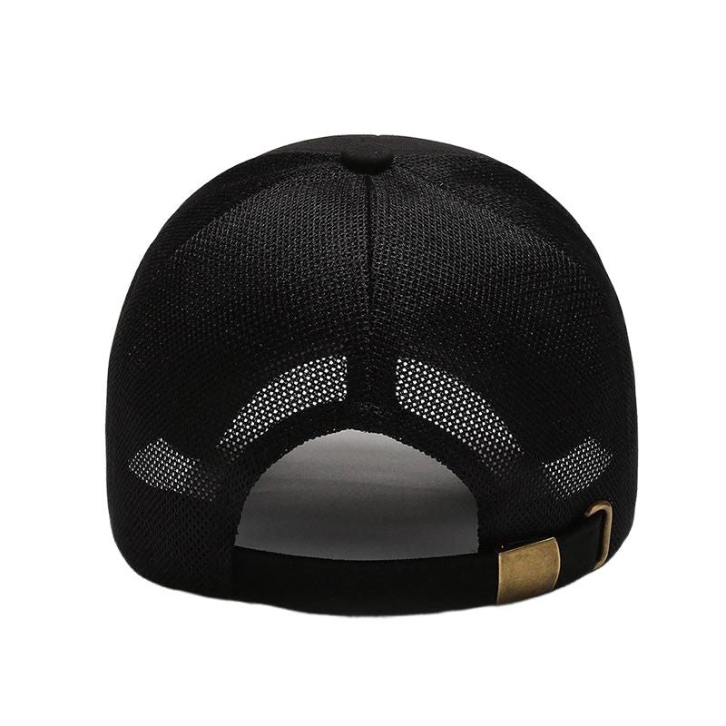 Snoya Men Breathable Mesh Baseball Cap Sun Protection Gray Adjustable