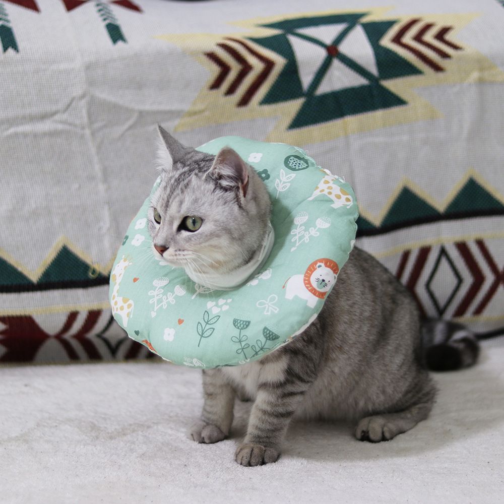 Ada Soft Cat Elizabeth Collar Post Surgery White Cherry XS: adjustment range of 10-18cm within about 2kg
