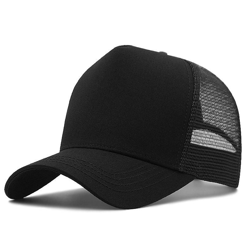 AB High Top Baseball Cap Breathable Sunshade Black L（58-60cm）