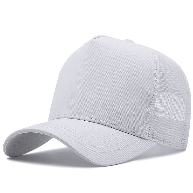AB High Top Baseball Cap Breathable Sunshade White L（58-60cm）