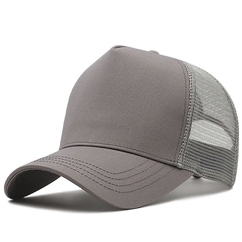 AB High Top Baseball Cap Breathable Sunshade Light gray L（58-60cm）