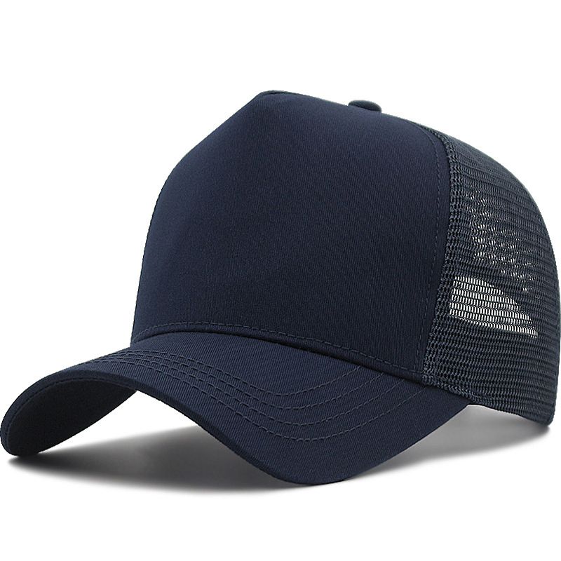 AB High Top Baseball Cap Breathable Sunshade Dark Blue L（58-60cm）