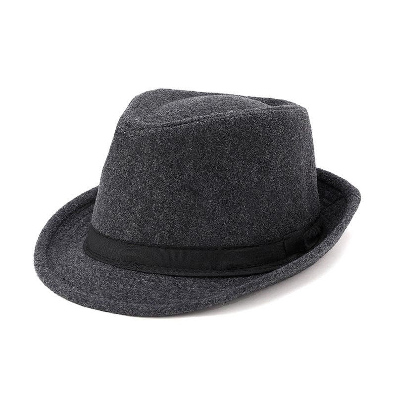 Men Woolen Topper Hat Hat Xiangfang Warm Winter Grey All yards