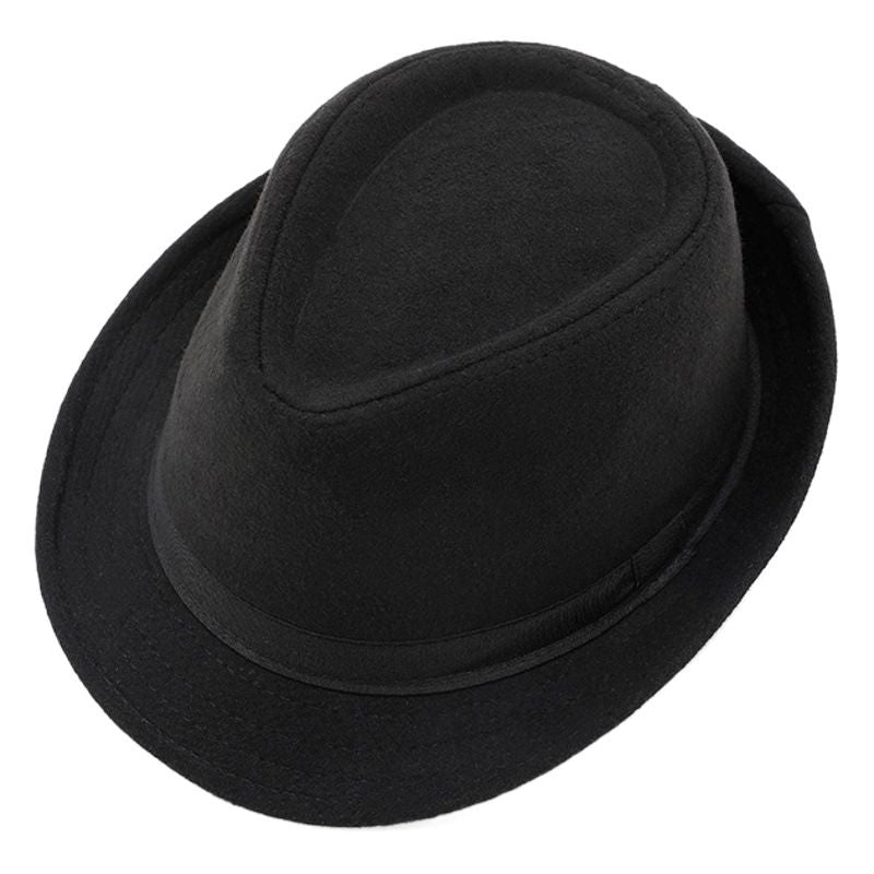 Men Woolen Topper Hat Hat Xiangfang Warm Winter Light gray All yards