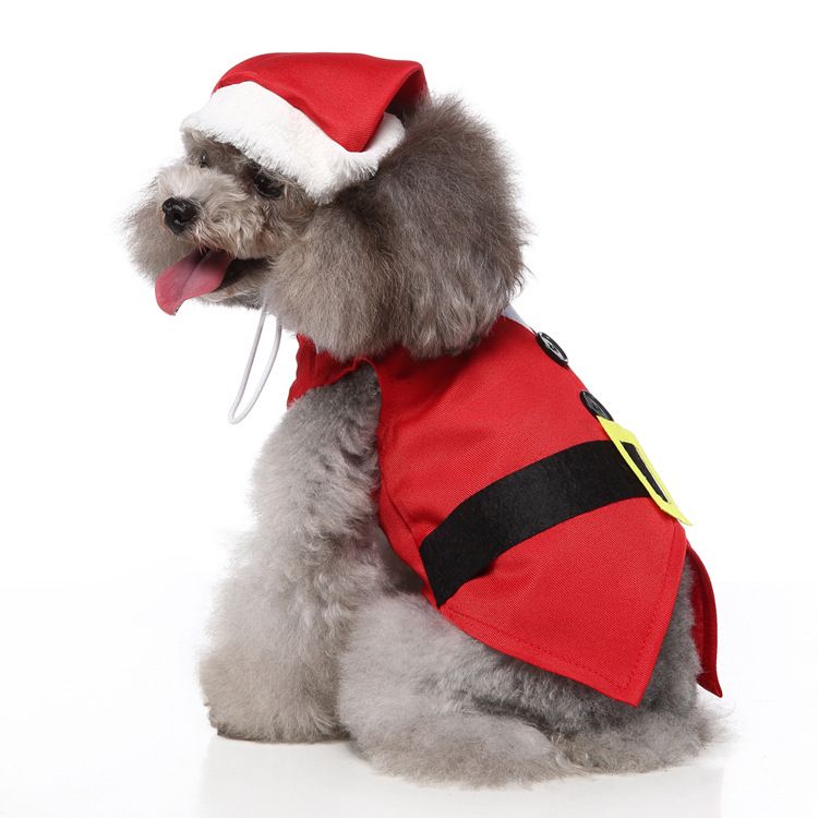 MEIQIPETBABY Dog Costume Polyester Small Breed SDZ130 red Christmas dress XL Size: XL; Neck (cm): 38-44; Bust (cm): 50-58; Back length (cm): 36-40; Recommended pet weight (kg): 10.0 - 15.0