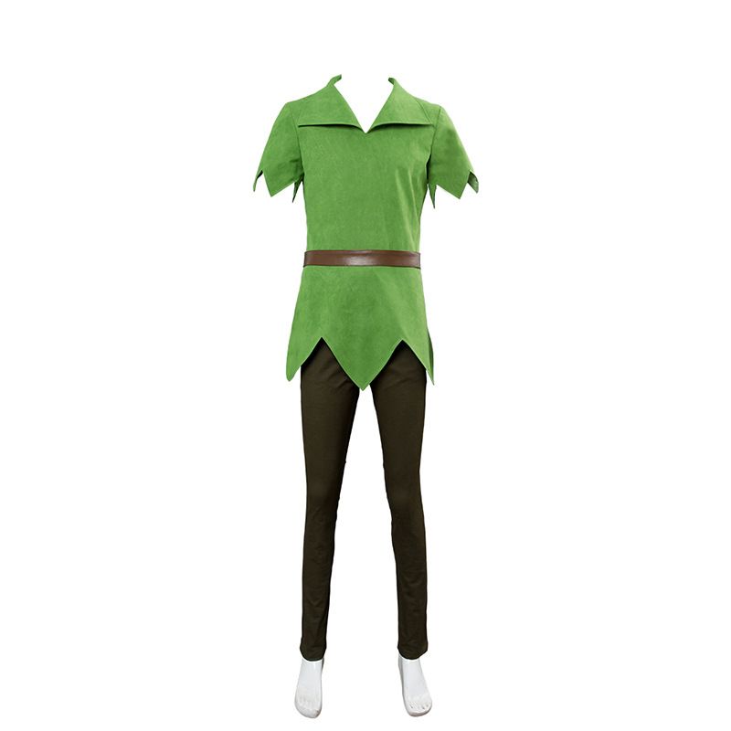 Peter Pan Cosplay Costume Boys Girls Halloween Party XL Size: XL; Height (cm): 170-175; Weight (kg): 60-65; Bust (cm): 94-98; Waist (cm): 78-82; Shoulder width (cm): 40; Length (cm): 64