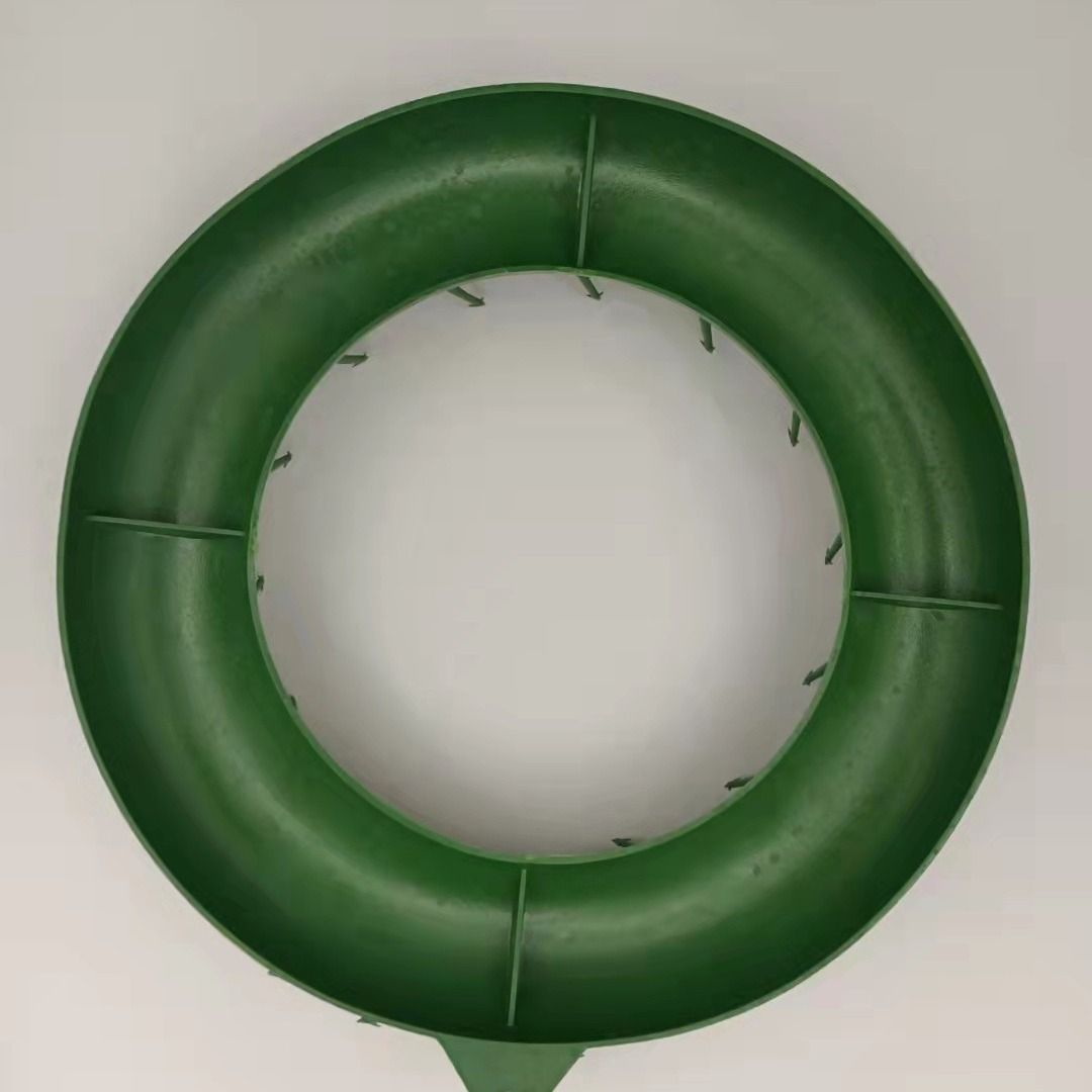Christmas Wreath Plastic Green Diameter 30cm Diameter 20cm 66 mesh