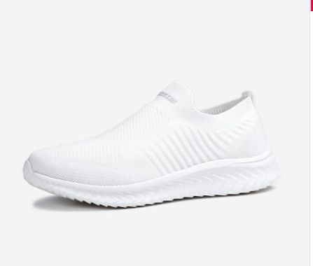 Men Sports Shoes Lightweight Breathable Mesh A19 White 41