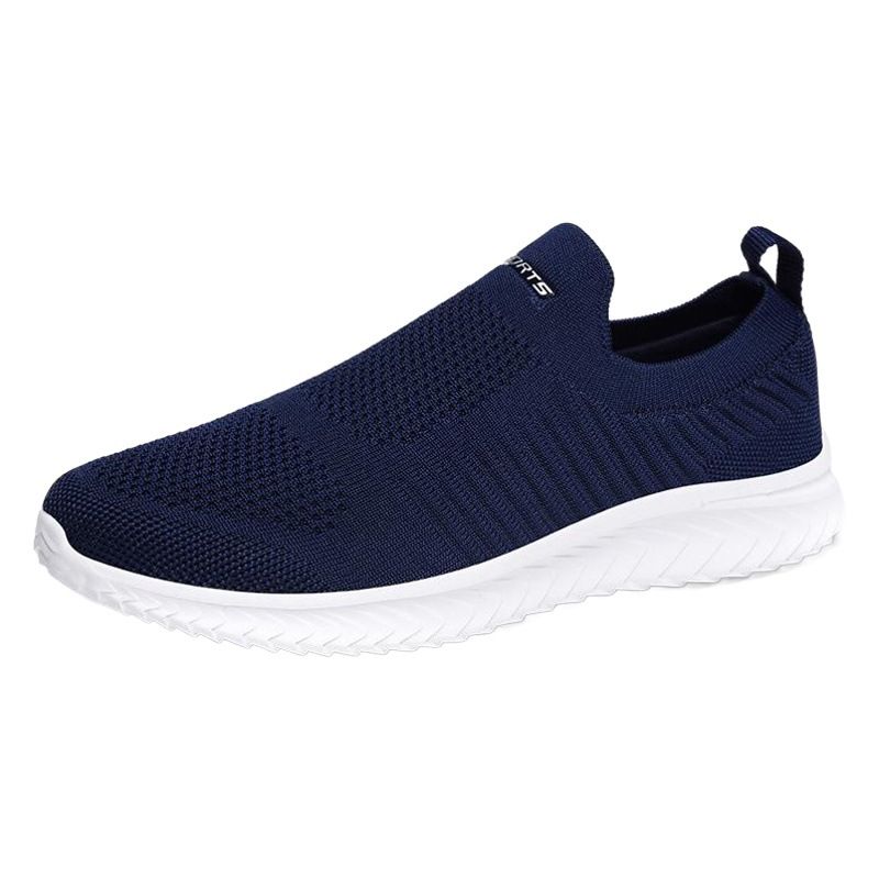 Men Sports Shoes Lightweight Breathable Mesh A19 Black 43