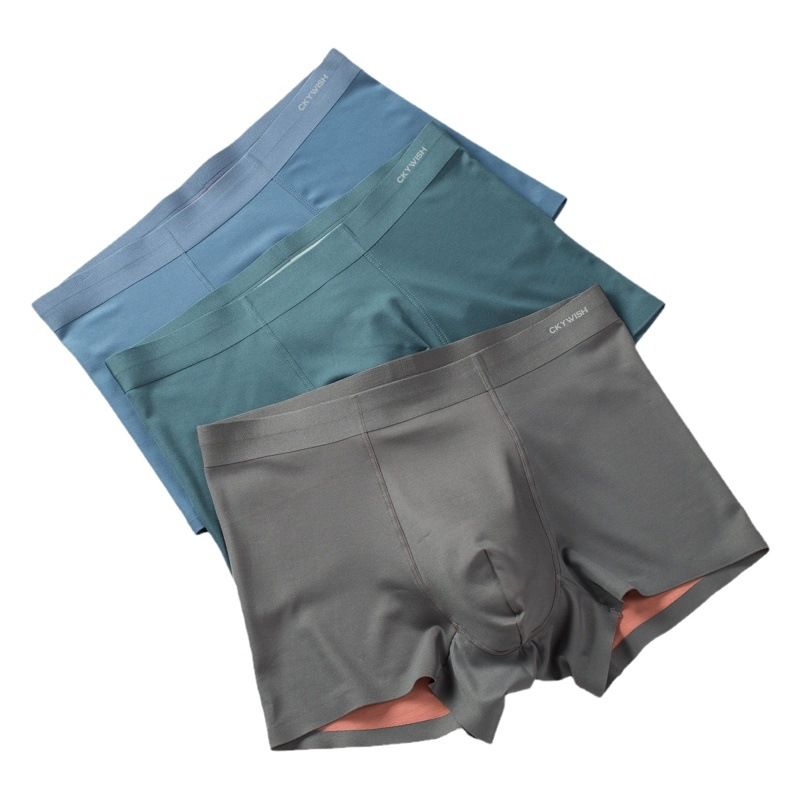 100 Pcs Modal Men Underwear Antibacterial Breathable... Xinghe Silver L