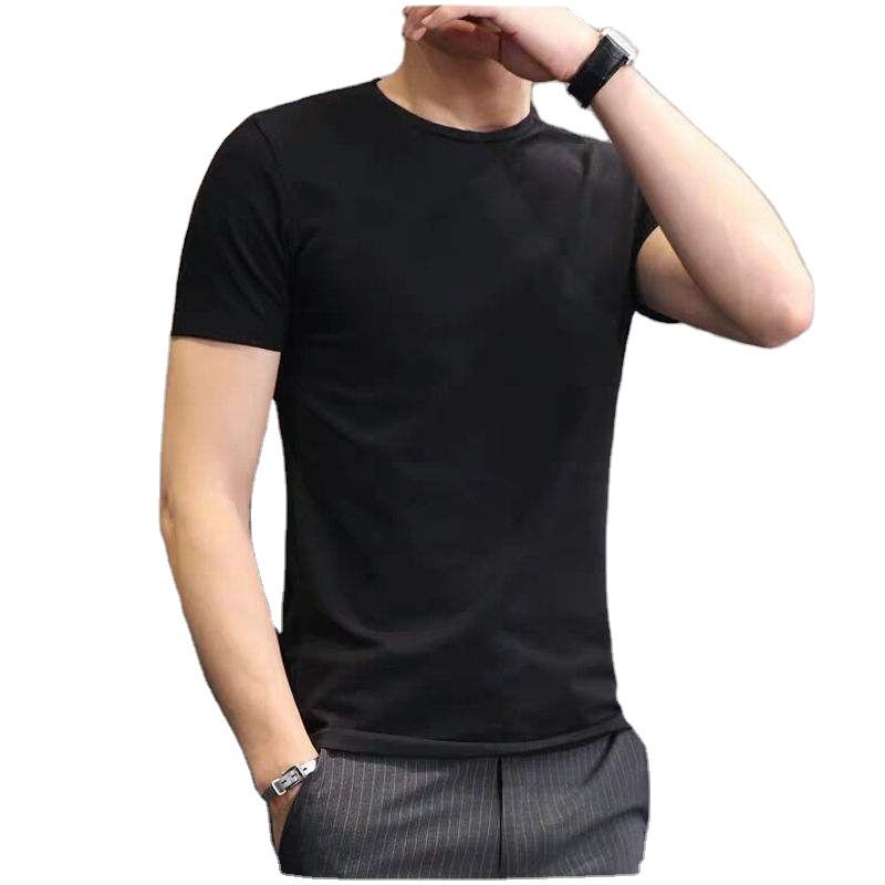 Men Tshirt White Slim Fit Short Sleeve White [loose version]] XXL