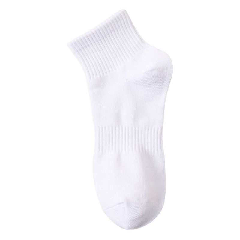 Unisex Cotton Socks Deer Moon 7A Antibacterial Thickened Towel Bottom-Black All yards