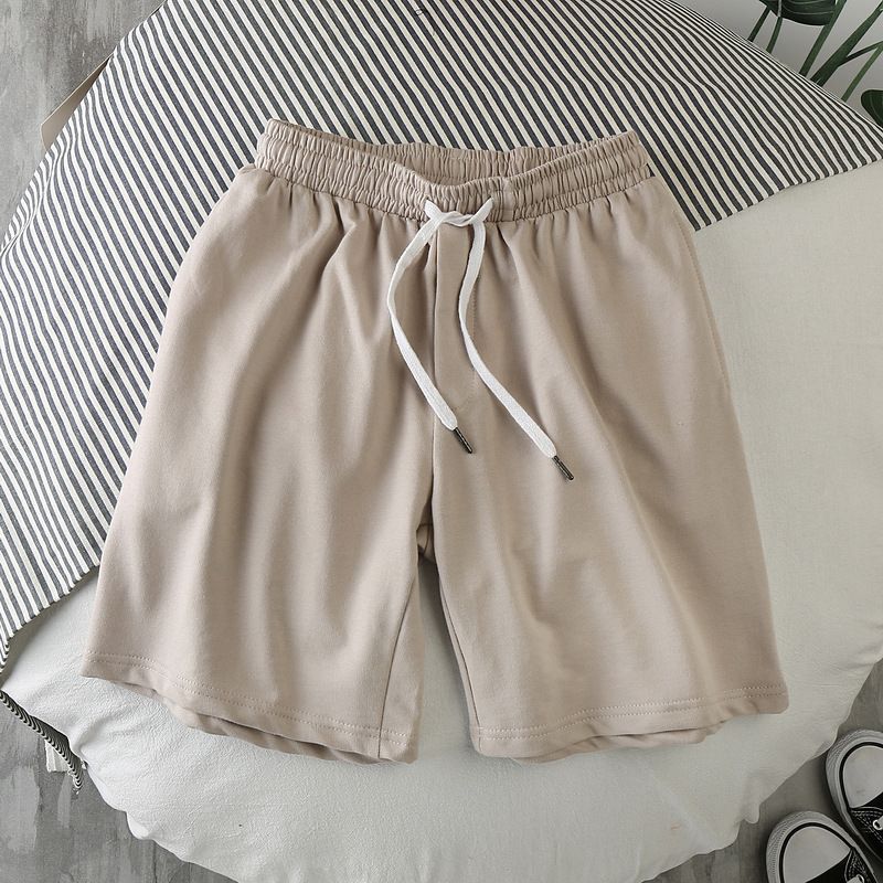 Men Summer Casual Straight Solid Polyester Elastic... Green 2XL