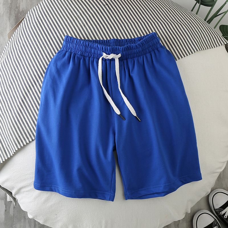 Men Summer Casual Straight Solid Polyester Elastic... Black 4XL