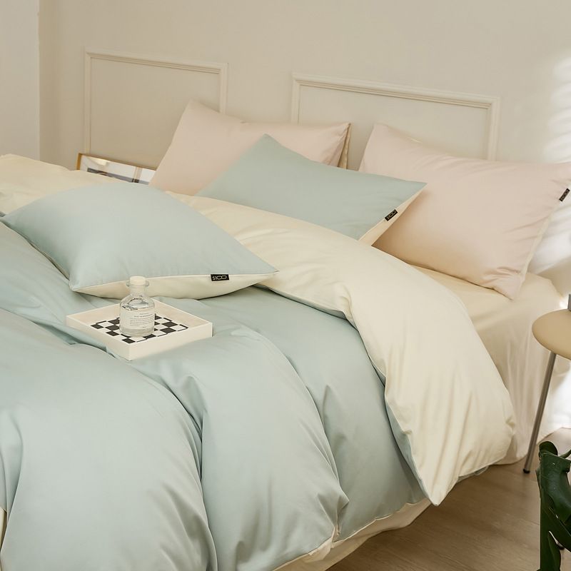 MSY 100 Count Pure Cotton Bedding Set 1.5m bed hat set (quilt cover 200*230cm)