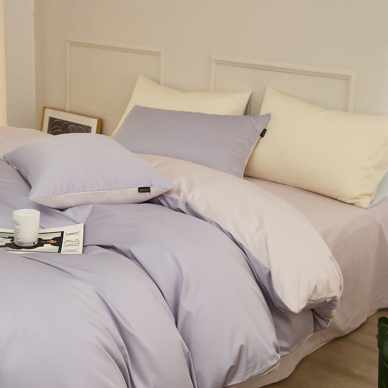 MSY 100 Count Pure Cotton Bedding Set 1.8m bed hat set (quilt cover 200*230cm)