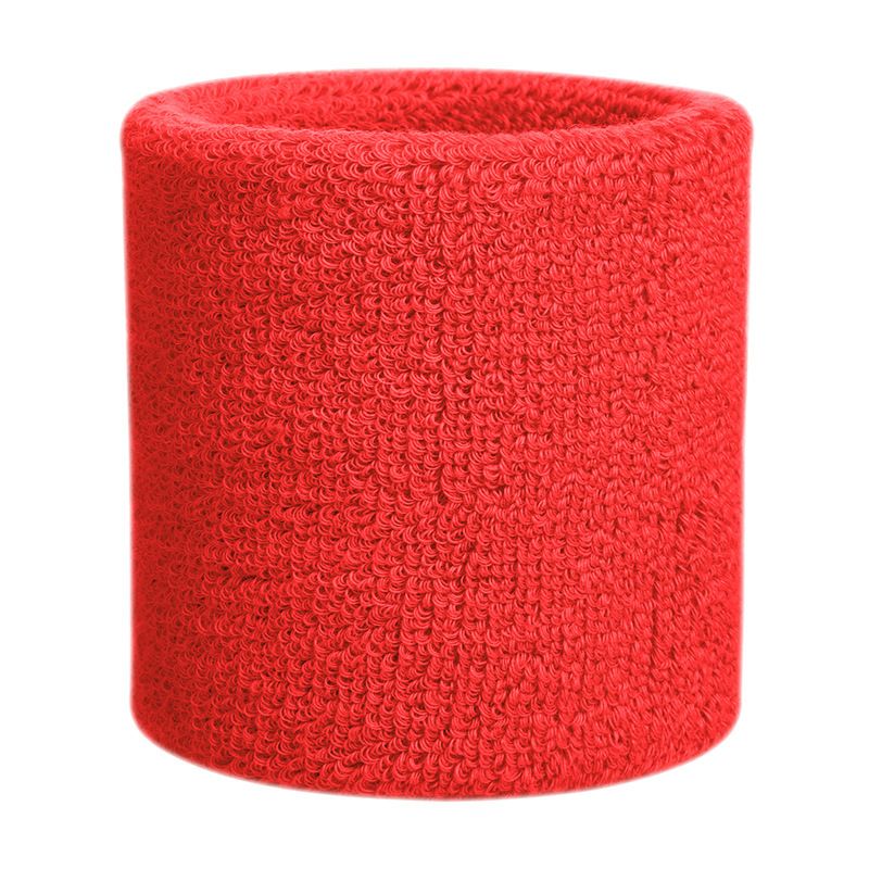 OEM Wrist Sweatband Polyester Sports Towel SW101 Red