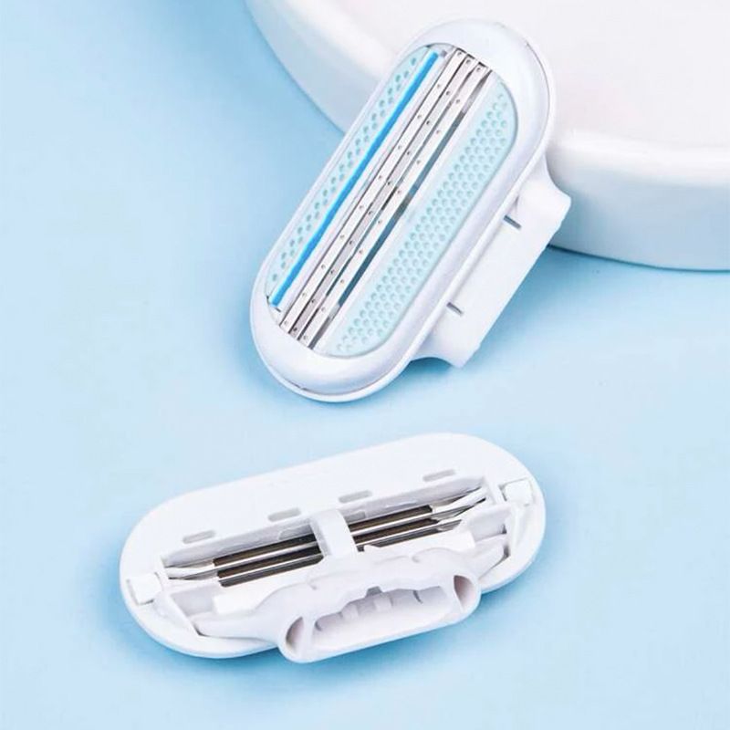 Jiyun Manual Shaving Razor 3 Layer Blade Pink 1 tool holder 18 tool head