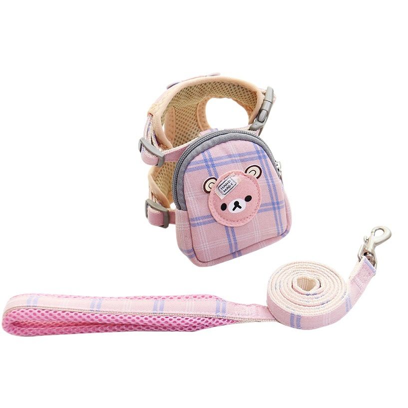 Zichen Polyester Vest Dog Harness Small Pet Dark gray (one set as shown) 1.5(S) suitable for 1.50 kg-3.50 kg