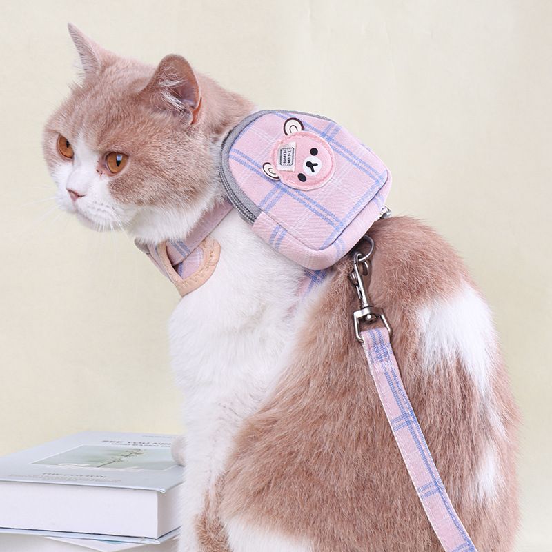 Zichen Polyester Vest Dog Harness Small Pet Beige chick (one set as shown) 1.5(S) suitable for 1.50 kg-3.50 kg