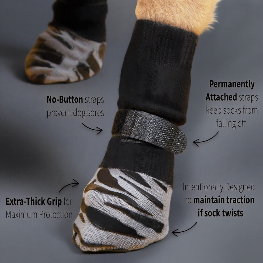 Dog Shoes Waterproof Non Slip Medium Large Pink tiger claw [high-end storage bag] S small size 5.5*14cm [recommended within 5-10kg inches] [pack of four]