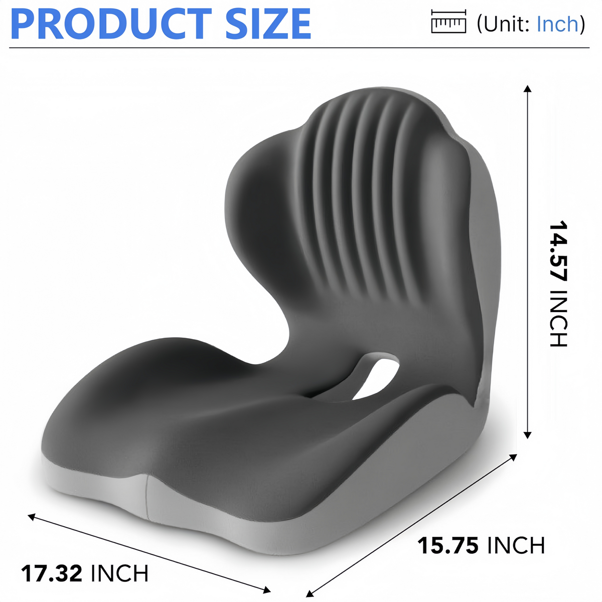 Office Chair Cushion with Lumbar Support Pillow Memory Foam Seat Cushions Ergonomic Back Pillow for Sciatica Pain Relief & Back Pain Relief, Car Seat Cushion & Back Support