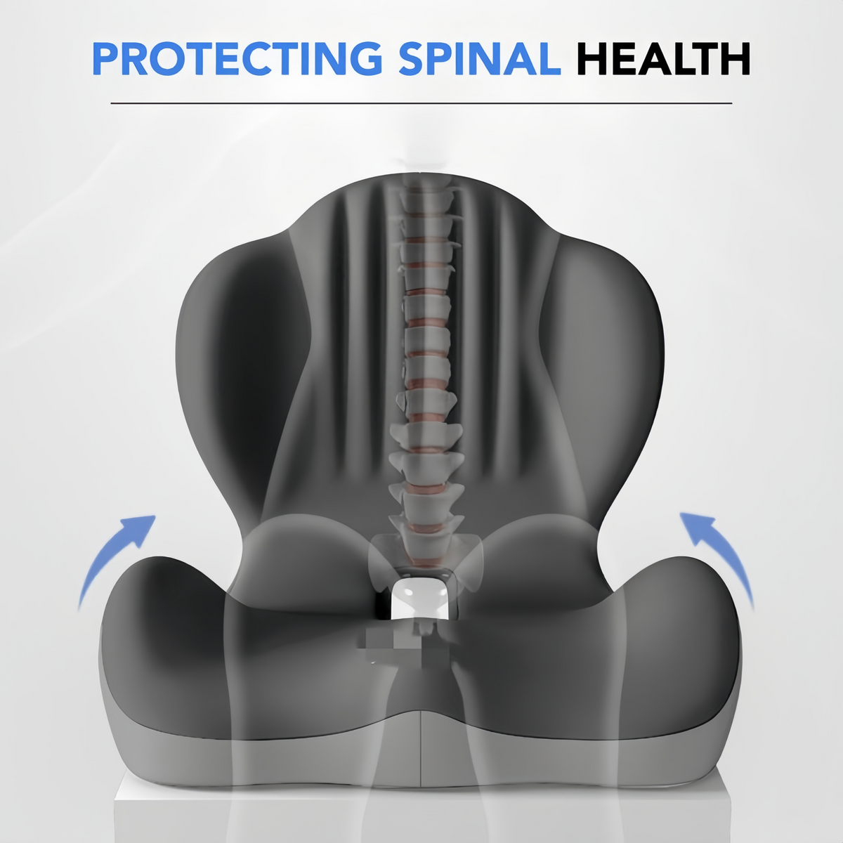 Office Chair Cushion with Lumbar Support Pillow Memory Foam Seat Cushions Ergonomic Back Pillow for Sciatica Pain Relief & Back Pain Relief, Car Seat Cushion & Back Support