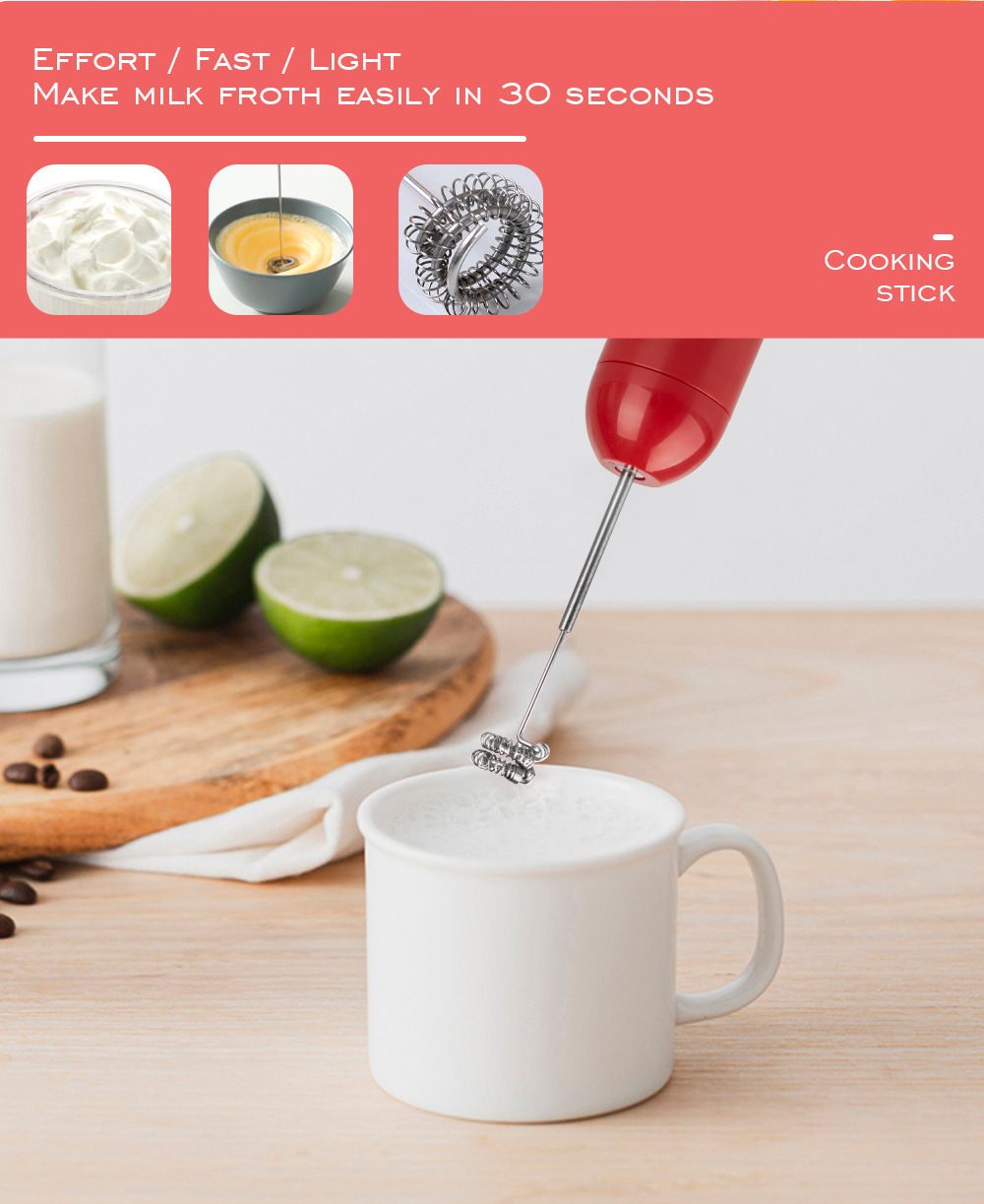 4-in-1 Multifunctional Handheld Immersion Blender Set with Egg Whisk, Chopper, Milk Frother and 700ml Beaker for Smoothies, Baby Food, Meat Mincing and Baking (Black)