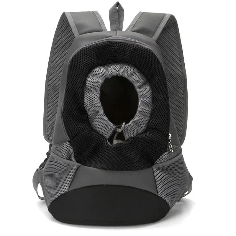 Ventilated Small Pet Carrier Backpack – Hands-Free Nylon Travel Bag with Adjustable Head Opening and Side Pockets, Ideal for Walking, Hiking and Daily Outings with Small Dogs and Cats (S, Blue)
