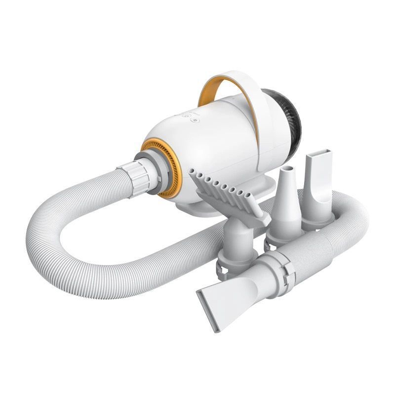 Smart Pet Grooming Dryer with Adjustable Speed Temperature and Replaceable Nozzles for Quick Drying and Loose Hair Removal After Bathing for Cats and Dogs at Home (Single Blow Pet Dryer)