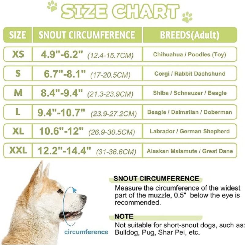 Adjustable Long-Snout Dog Muzzle with Breathable Mesh Front and Reflective Straps, Printed Fabric Sides, Anti-Biting and Anti-Scavenging Mouth Cover for Outdoor Walks, Fits Small to Large Long-Nosed Breeds (Black & White Check, M)