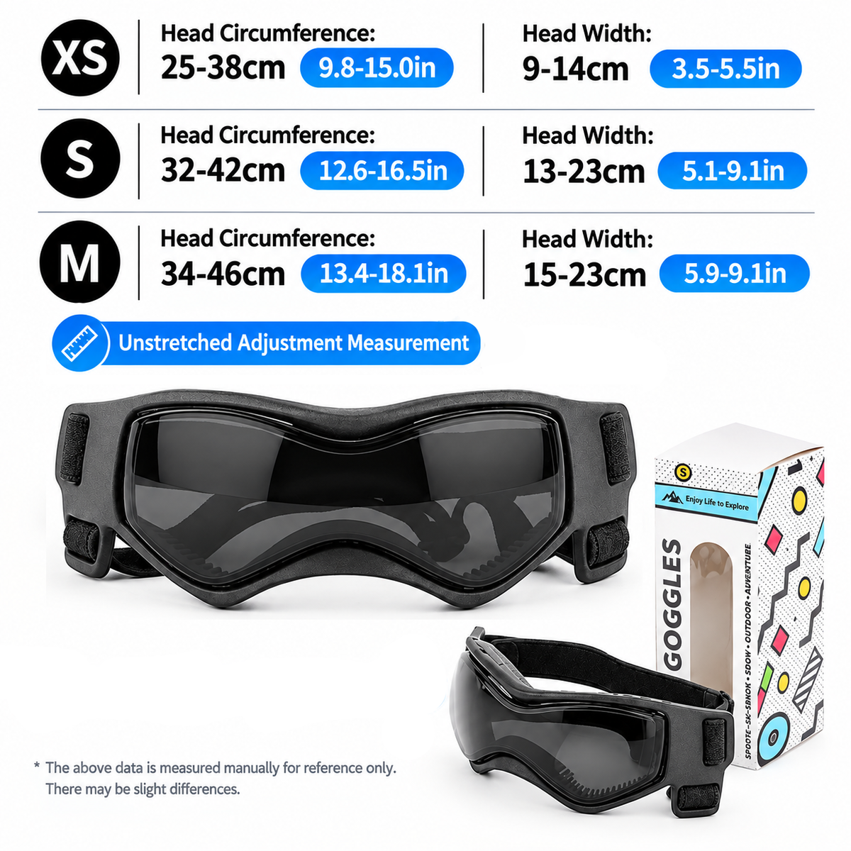 Pet Sunglasses with UV Protection Soft TPU Frame Adjustable Headband Dog Goggles Cat Sunglasses for Outdoor Travel Car Rides Eye Protection (M, Red)