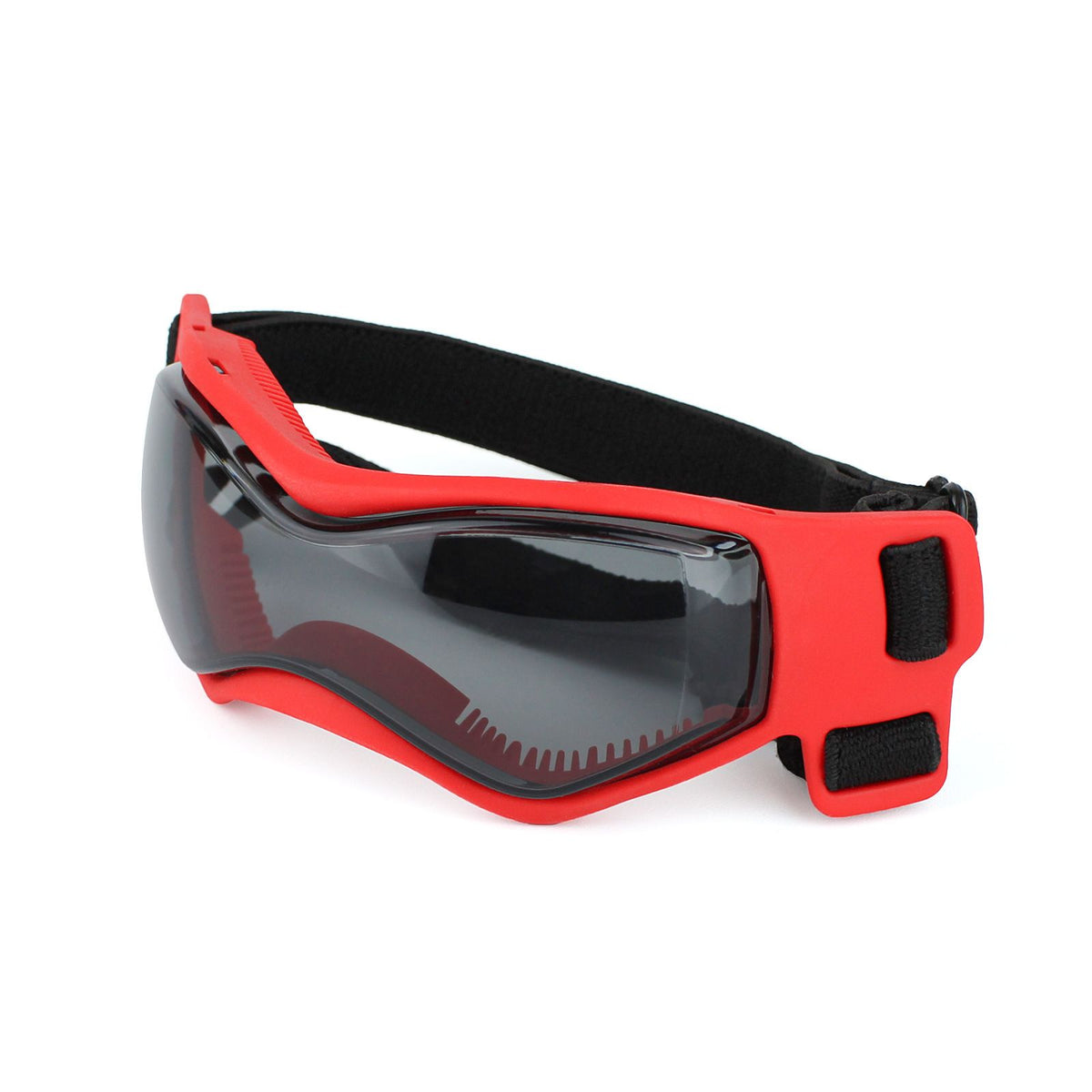 Pet Sunglasses with UV Protection Soft TPU Frame Adjustable Headband Dog Goggles Cat Sunglasses for Outdoor Travel Car Rides Eye Protection (M, Red)