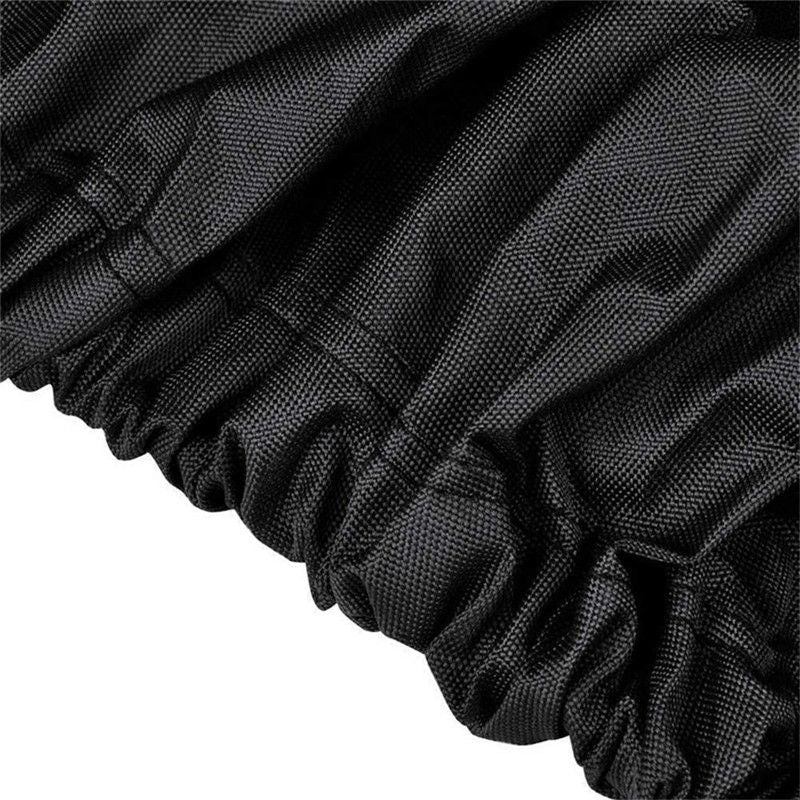 420D/600D Marine Grade Oxford Boat Cover with UV and Waterproof PU Coating, Heavy Duty V-Hull Protection for Docking and Trailer Transport, All-Weather Dust and Sun Shield (Black 600D Oxford, H)