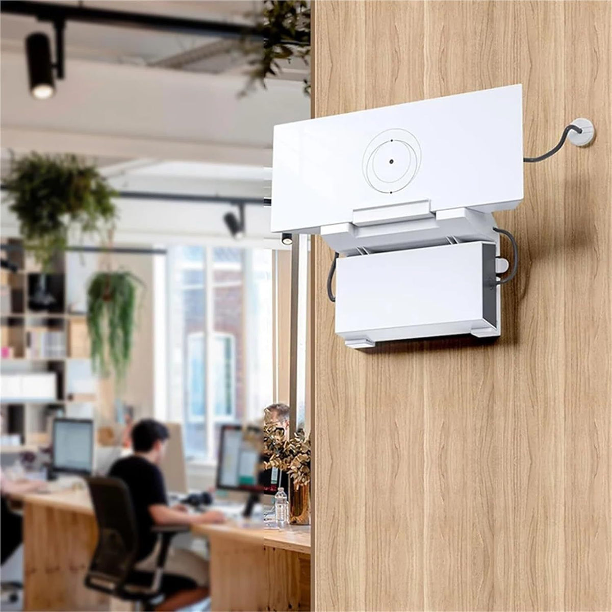 Wall Mount Bracket for Starlink Standard 4 Router and Power Supply, 2-in-1 Space-Saving Mount, ABS Hard Plastic Holder for Home and Office Wall Organization (White)