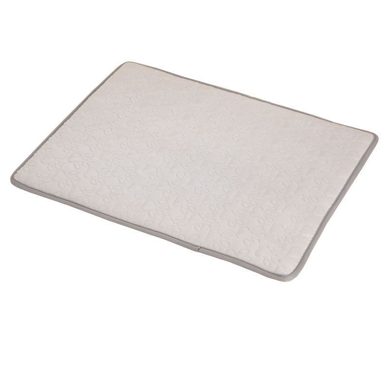 Cooling Pet Mat with Breathable Ice Silk Surface and Thick High-Elastic Foam for Dogs and Cats to Rest on Floors and Sofas During Hot Weather (Blue, M)