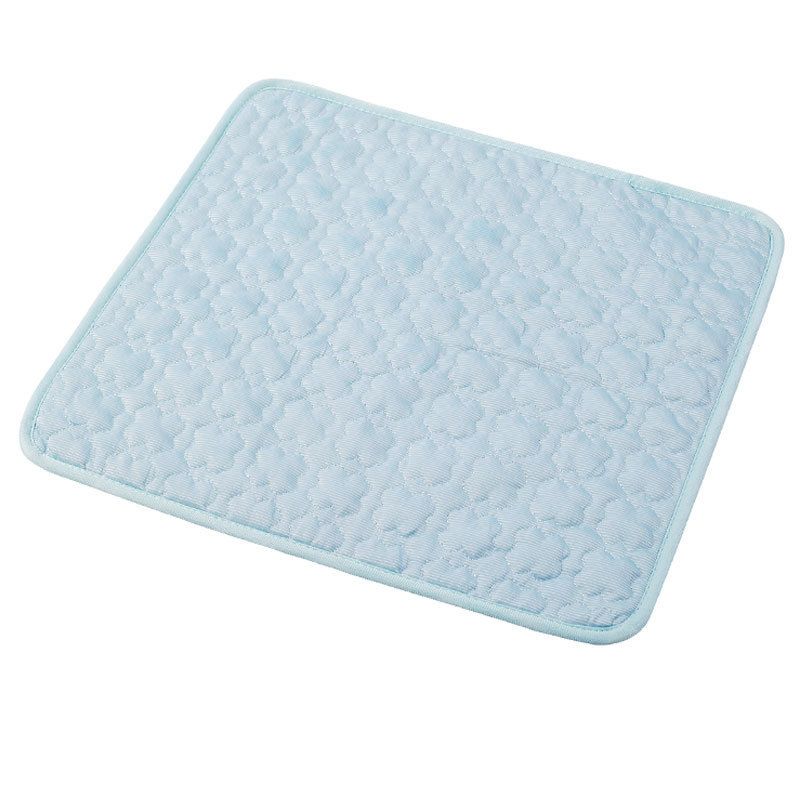Cooling Pet Mat for Dogs and Cats, Summer Heat Relief Bed Pad with Breathable Mesh and Soothing Gel Layer, Ideal for Sofa Floor Crate Car Seat and Outdoor Use (Blue, S)