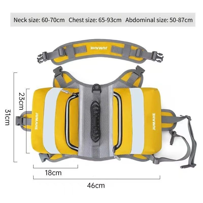 Self-Supporting Dog Backpack Vest with Dual Side Pockets – Hands-Free Canine Carrier for Hiking, Walking, and Outdoor Adventures, Let Your Dog Haul Treats, Water, and Essentials in Style (Camo)