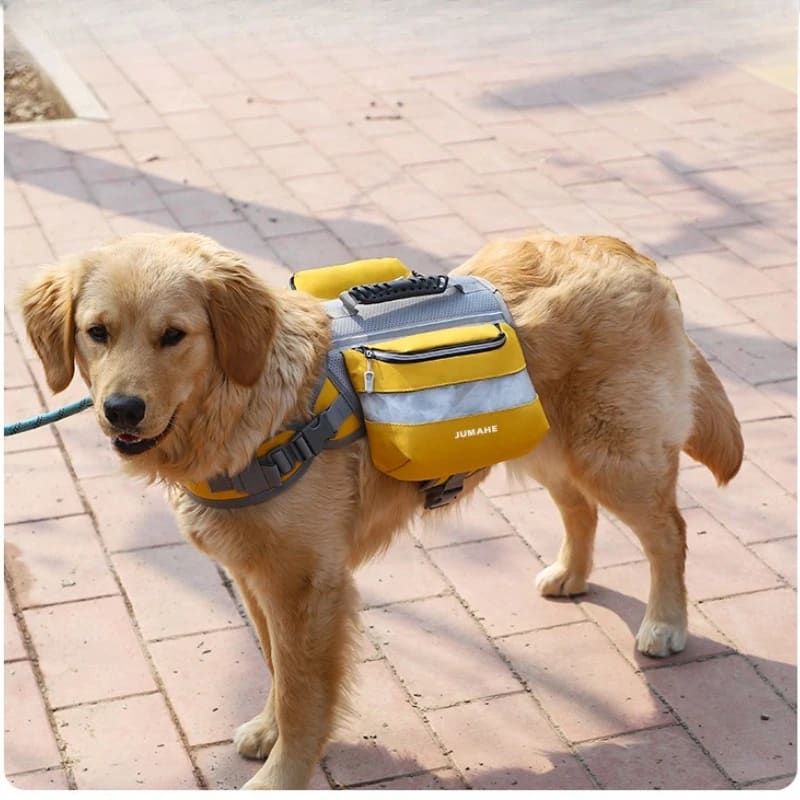 Self-Supporting Dog Backpack Vest with Dual Side Pockets – Hands-Free Canine Carrier for Hiking, Walking, and Outdoor Adventures, Let Your Dog Haul Treats, Water, and Essentials in Style (Green)
