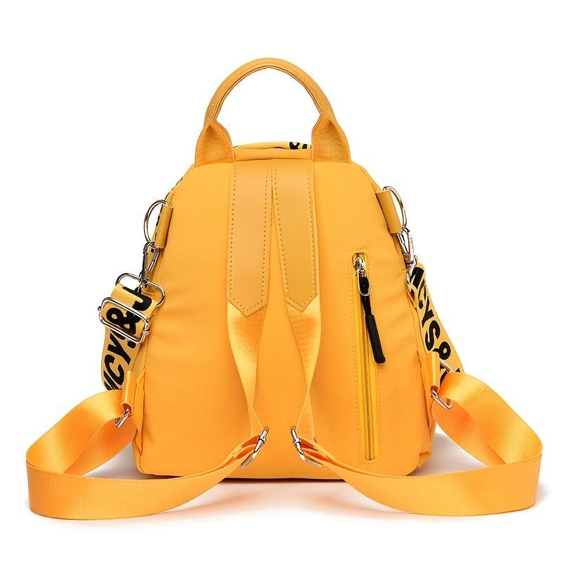 Mini Backpack Fashionable Backpack Travel Backpack High-Quality Backpack Trendy - Yellow - Size L