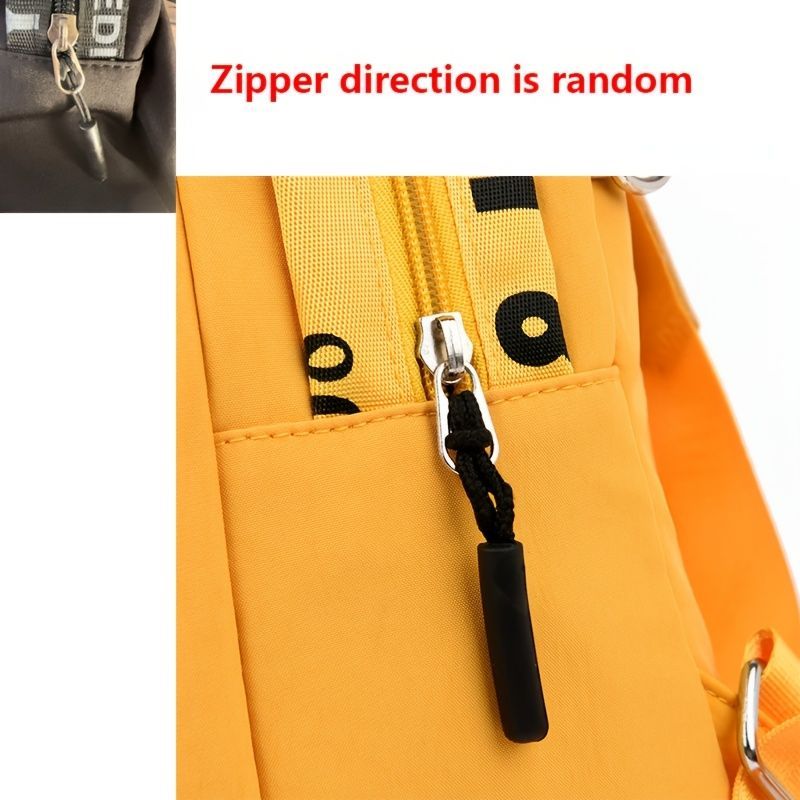 Mini Backpack Fashionable Backpack Travel Backpack High-Quality Backpack Trendy - Yellow - Size L