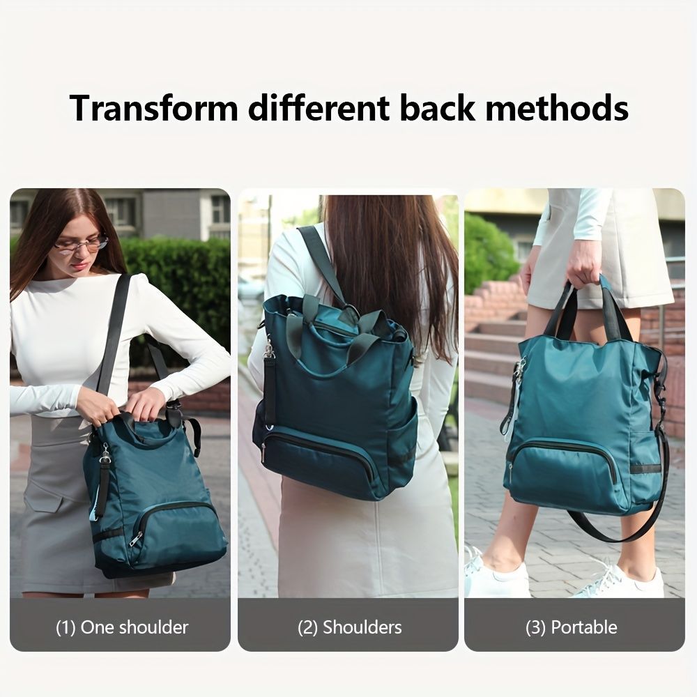 Travel Backpack Multifunctional Backpack Stylish Backpack Durable Travel Bag - Black - Size L