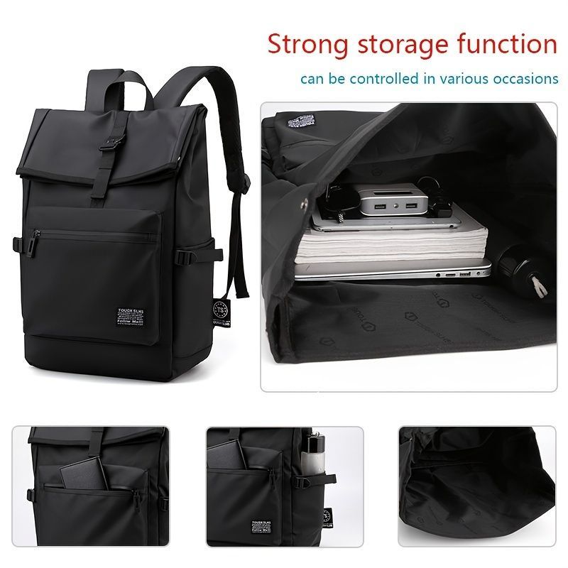 Travel Backpack Modern Backpack Stylish Backpack Spacious Backpack Comfortable - Black - Size L