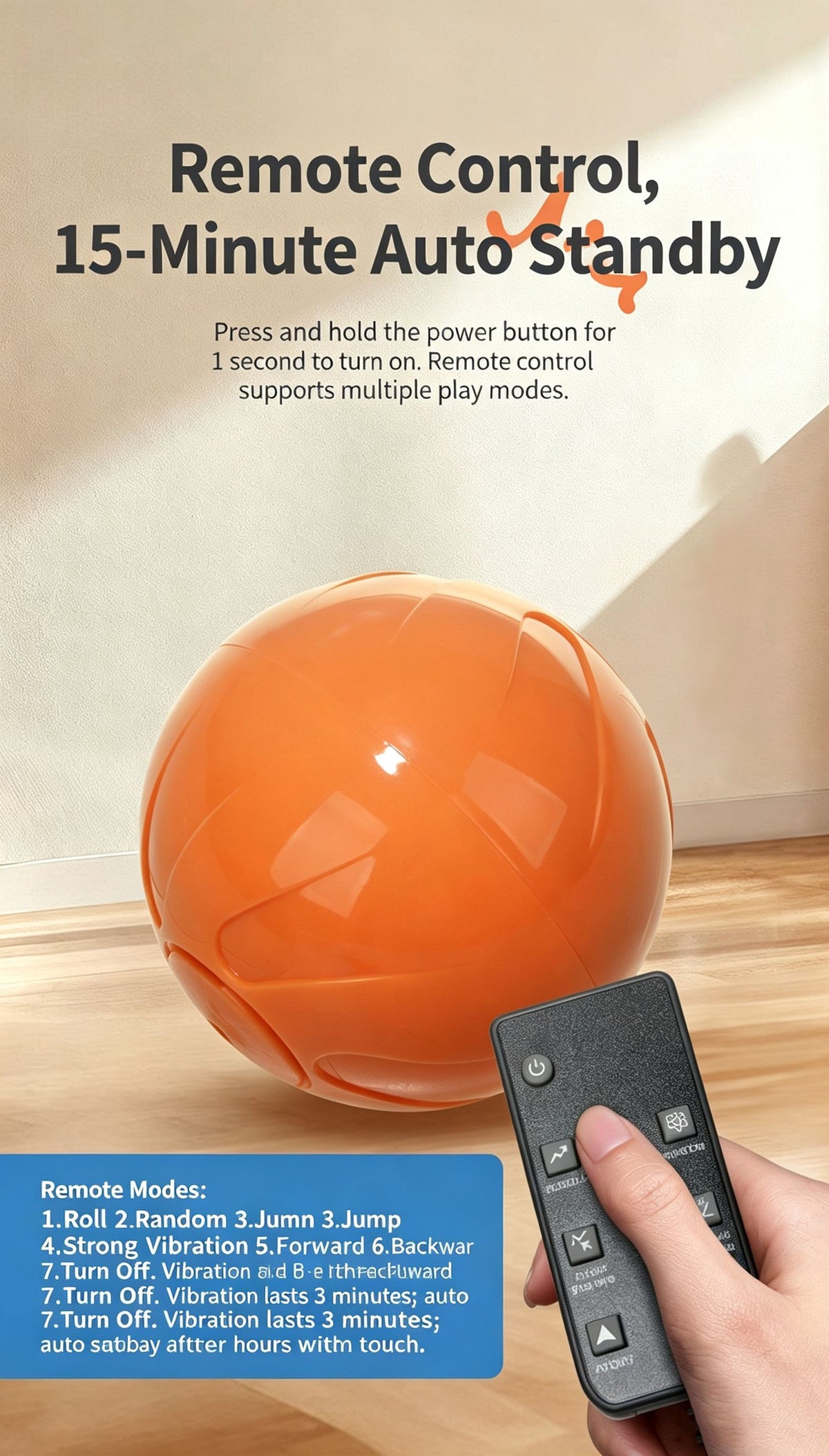 Pet dog remote control intelligent electric jumping ball