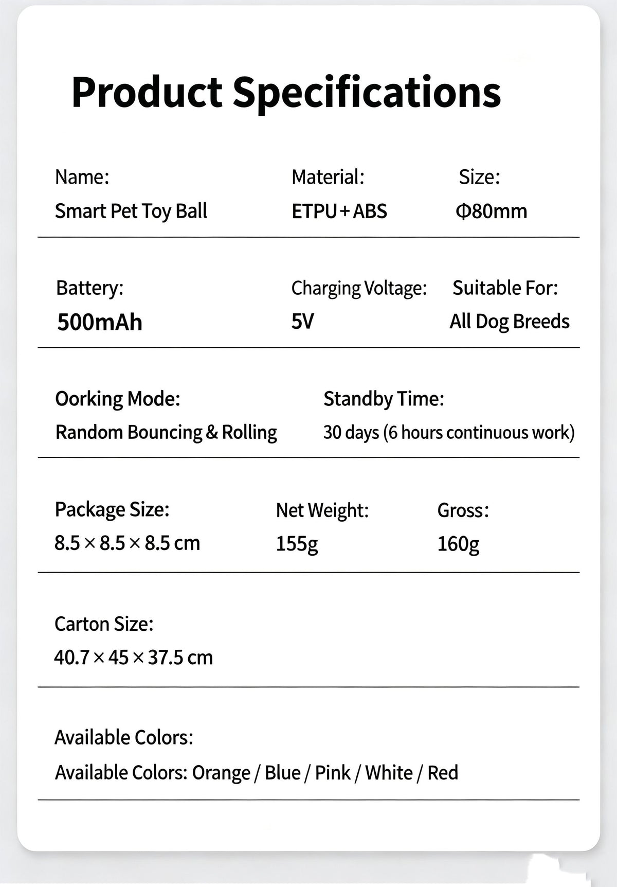 Pet Chewable Interactive Smart Bounce Ball,pink